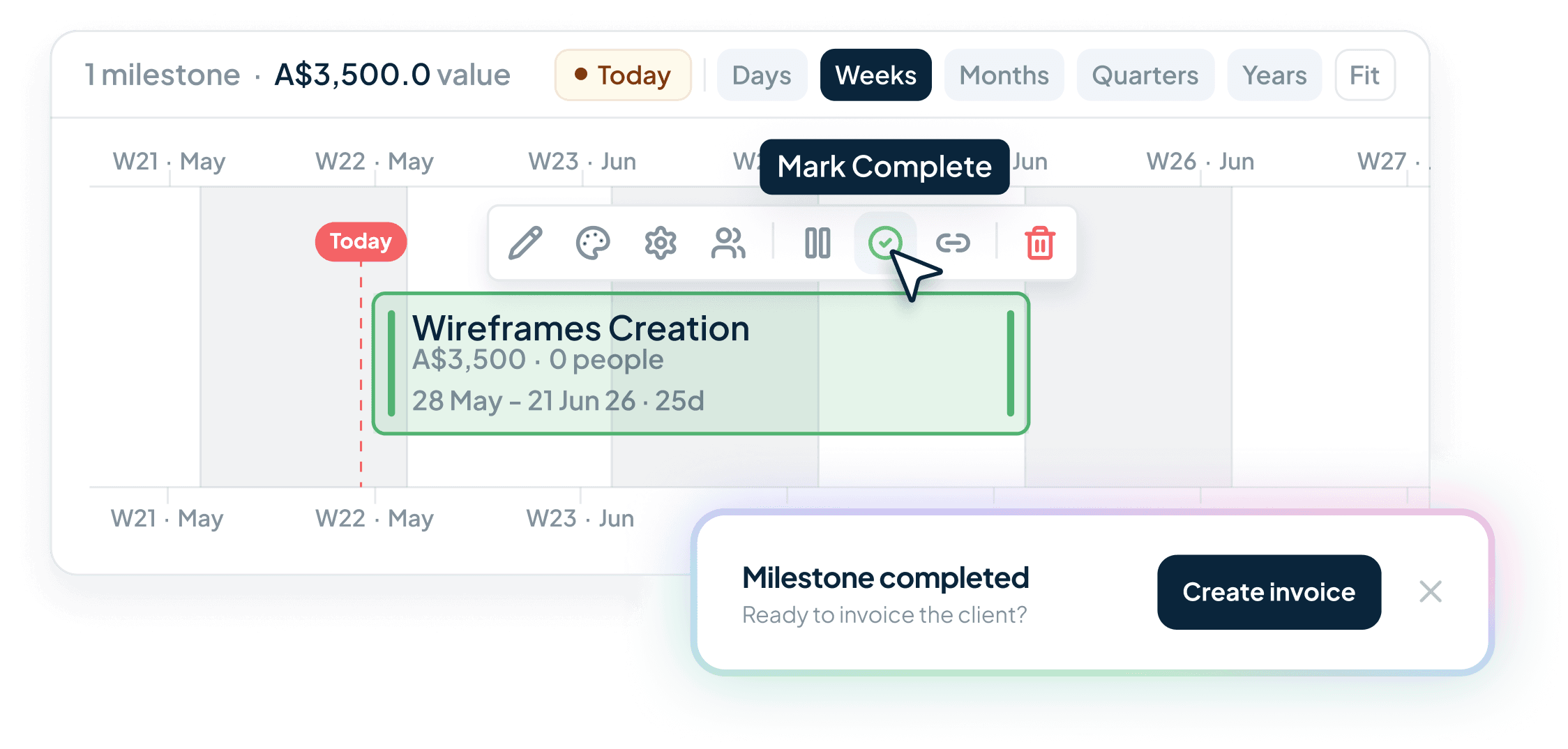 Handl — Milestone complete